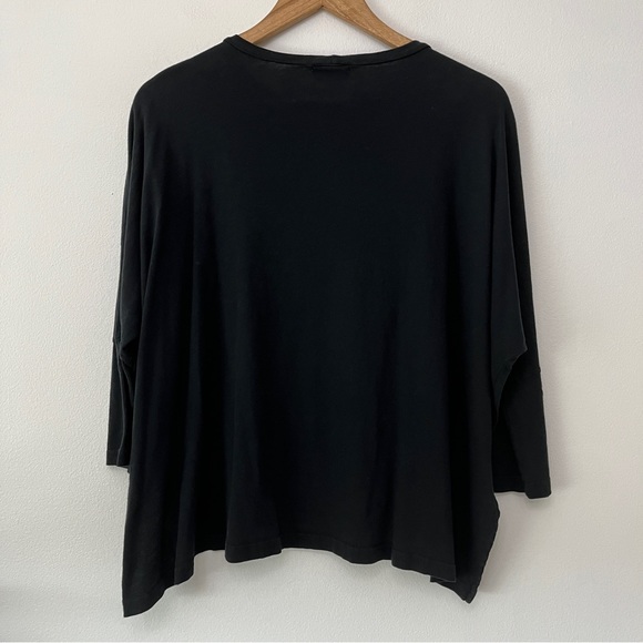 LNA Dolman Sleeve Black Tee 3/4 Sleeve Top 100% Cotton Size Small - Picture 6 of 9